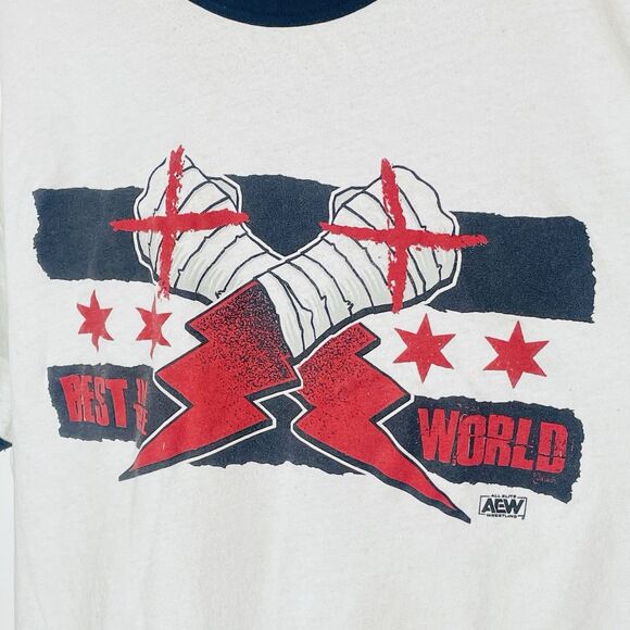 CM Punk Shirt Men’s 2XL White AEW Wrestling “Best in the World” - Picture 5 of 5
